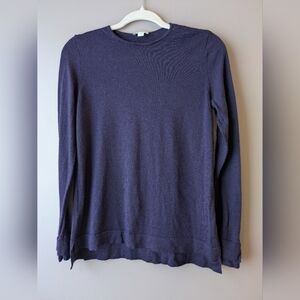 J. Jill xs Purple 100% Merino Wool light weight sweater